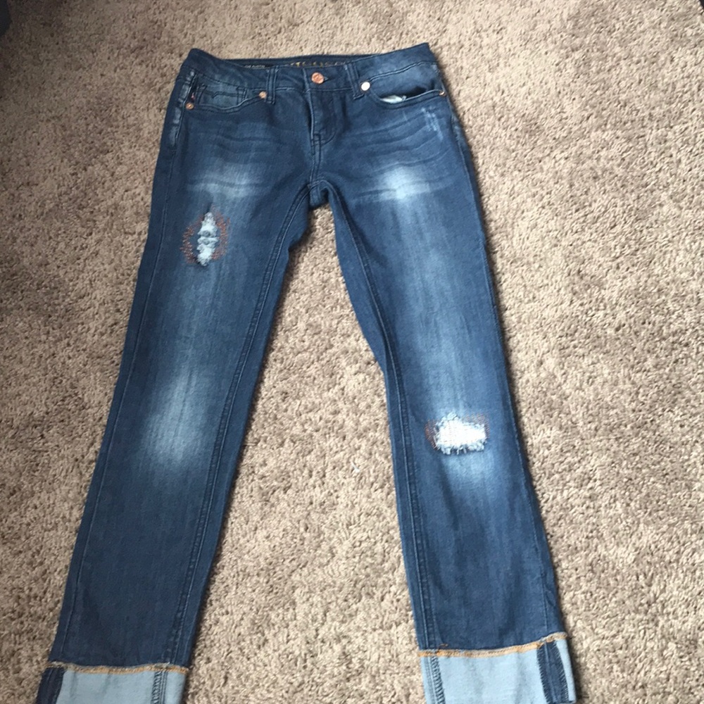 Blue capris